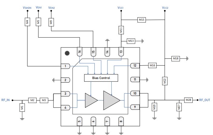 Schematic - Guerrilla RF GRF5618 Power Amplifier